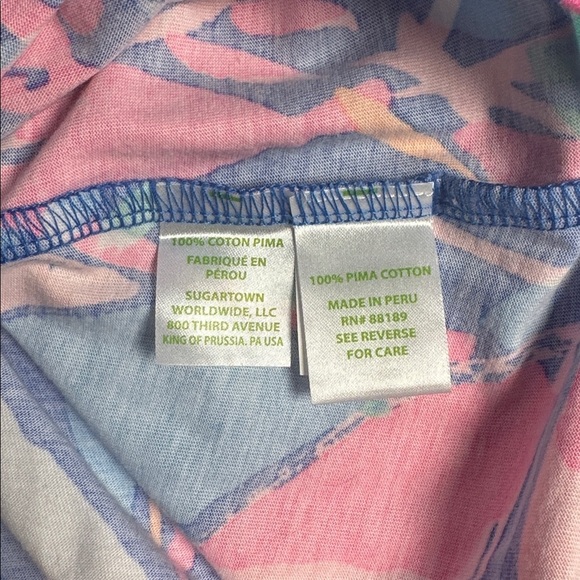 Lilly Pulitzer Ali Out to Sea Pink/Blue Multicolor Abstract Dress size small - Picture 6 of 6